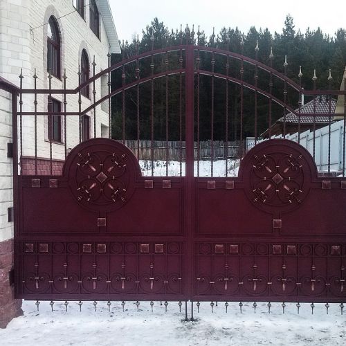 Кованые ворота и калитка - 99
