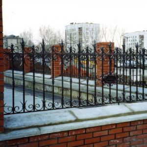 Кованый забор, ограда - 04