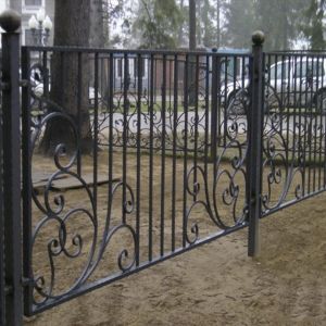 Кованый забор, ограда - 06