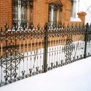 Кованый забор, ограда - 08