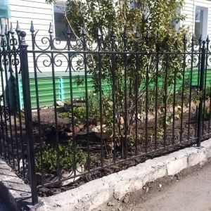 Кованый забор, ограда - 11