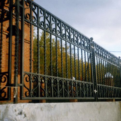 Кованый забор, ограда - 13