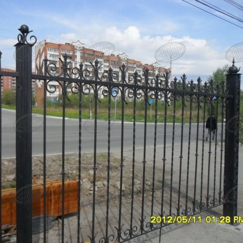 Кованый забор, ограда - 16
