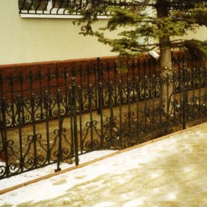 Кованый забор, ограда - 34
