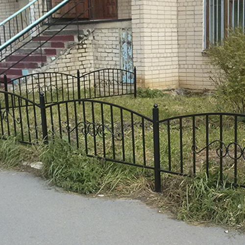 Кованый забор, ограда - 39