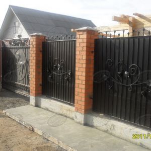 Кованый забор, ограда - 42