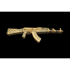 Автомат охолощенный украшенный