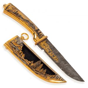 Нож украшенный «На охотничьей заимке» Н8