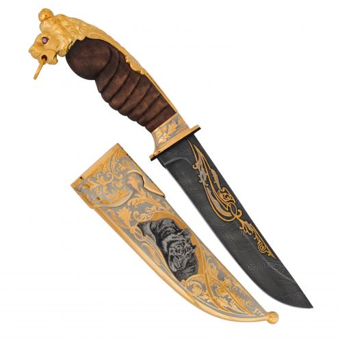 Нож украшенный «Индийские дуэлянты» Н5