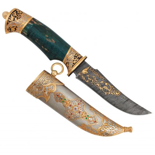 Нож украшенный «Хан Башкорт» Н27