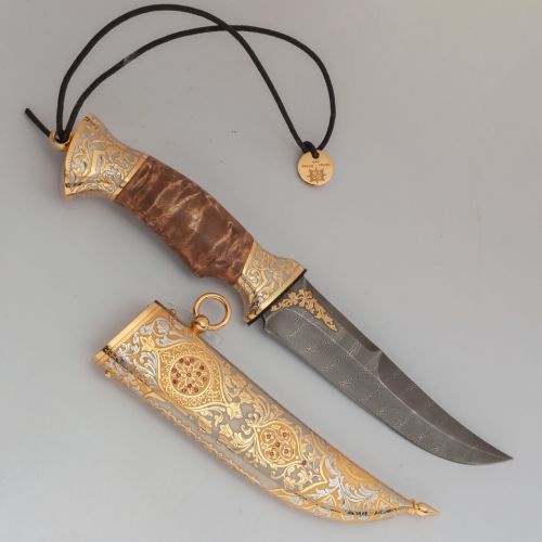 Нож украшенный «Брусничный край» Н69