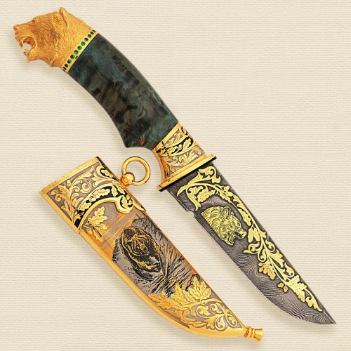 Нож украшенный «Чёрная скала» Н8