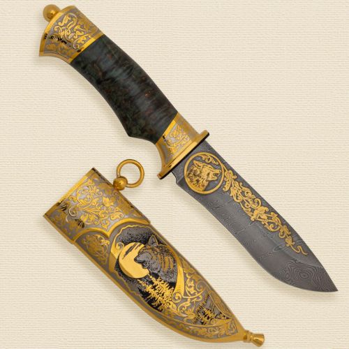 Нож украшенный «Волк» Н6