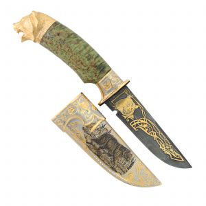 Нож украшенный «Медвежья прогулка» Н8