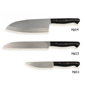 Набор кухонных ножей из 3 штук, сталь ЭИ-107, рукоять текстолит