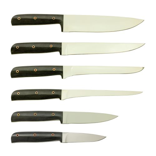 Набор кухонных ножей «Золотой повар» (цельнометаллический)