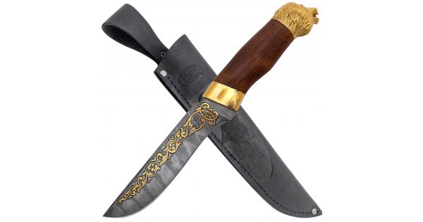 Купить нож Турецкий султан Н2, сталь У10А-7ХНМ, рукоять: золото, орех ...