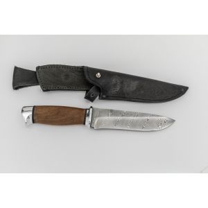 Нож охотничий, туристический «Рыцарь» Н1, сталь 65Г-Х12МФ1, рукоять: дюраль, орех