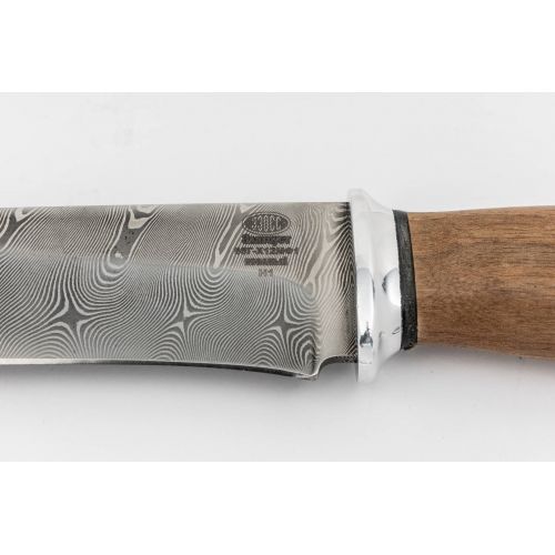 Нож охотничий, туристический «Рыцарь» Н1, сталь 65Г-Х12МФ1, рукоять: дюраль, орех