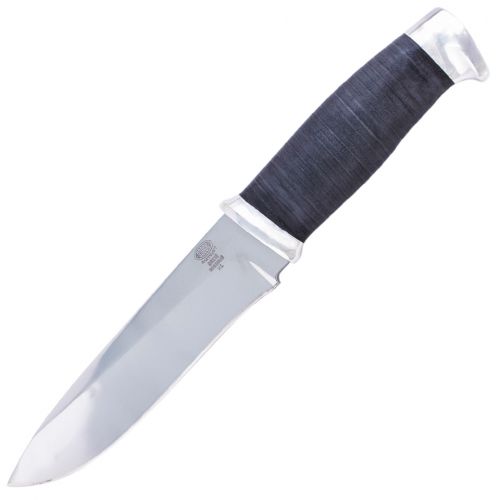 Нож охотничий, туристический «Рыцарь» Н1, сталь ЭИ-107, рукоять: дюраль, кожа