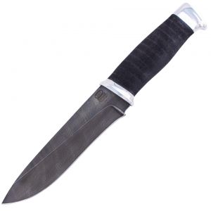 Нож «Рыцарь» Н1, сталь черный дамаск (У10А-7ХНМ), рукоять: дюраль, микропора