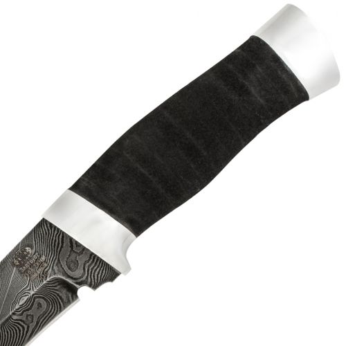 Нож охотничий, туристический «Телохранитель» Н10, сталь нержавеющий дамаск (40Х13-Х12МФ1), рукоять: дюраль, микропористая резина