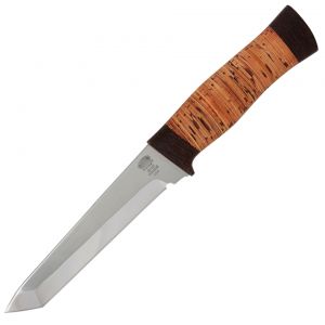Нож «Телохранитель» Н10, сталь ЭИ-107, рукоять: текстолит, береста наборная