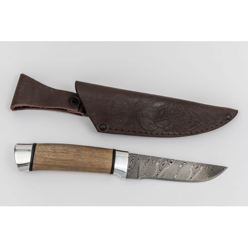 Нож охотничий, туристический «Тифлис» Н14, сталь 65Г-Х12МФ1, рукоять: дюраль, орех