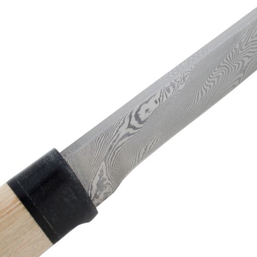 Нож охотничий, туристический «Тифлис» Н14, сталь контрастный дамаск (65Г-Х12МФ1), рукоять: текстолит, орех