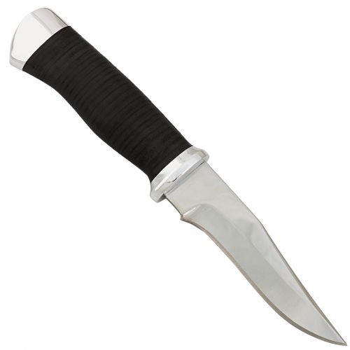 Нож охотничий, туристический «Персидский» Н17, сталь ЭИ-107, рукоять: дюраль, кожа наборная