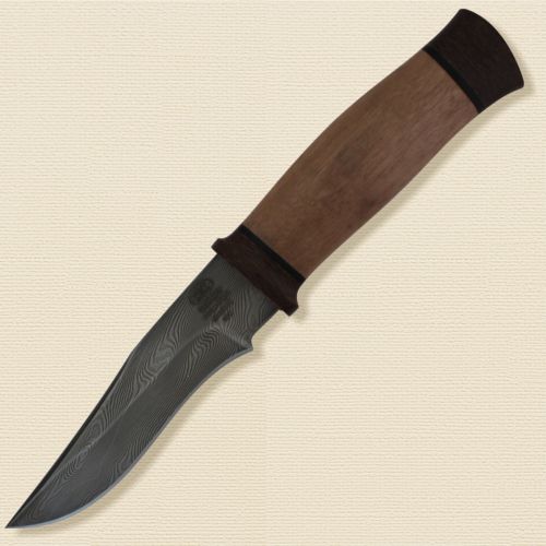 Нож туристический «Персидский» Н17, сталь черный дамаск (У10А-7ХНМ), рукоять: текстолит, орех