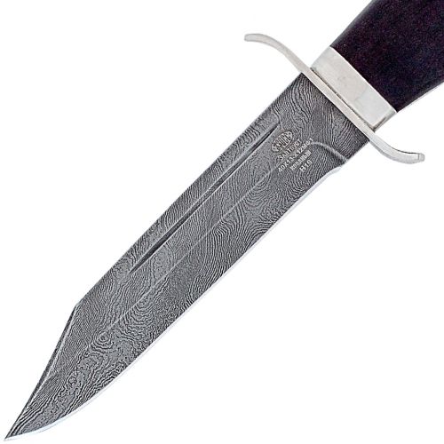 Нож охотничий, туристический «Пограничник» Н19, сталь 40Х13-Х12МФ1, рукоять: никель, граб