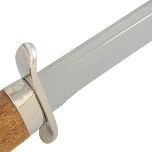 Нож охотничий, туристический «Пограничник» Н19, сталь ЭИ-107, рукоять: никель, орех