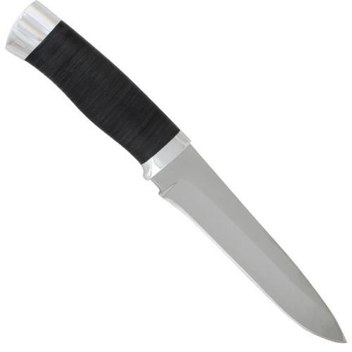 Нож охотничий, туристический «Мичман» Н1Т, сталь ЭИ-107, рукоять: дюраль, кожа