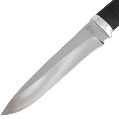 Нож охотничий, туристический «Мичман» Н1Т, сталь ЭИ-107, рукоять: дюраль, кожа