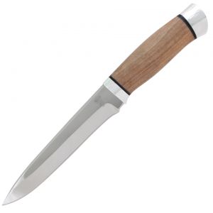 Нож «Мичман» Н1Т, сталь ЭИ-107, рукоять: дюраль, орех