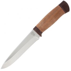 Нож охотничий, туристический «Мичман» Н1Т, сталь ЭИ-107, рукоять: текстолит, орех