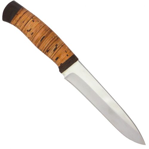 Нож охотничий, туристический «Мичман» Н1Т, сталь ЭИ-107, рукоять: текстолит, береста