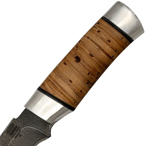 Нож охотничий, туристический «Турецкий» Н2, сталь У10А-7ХНМ, рукоять: дюраль, береста