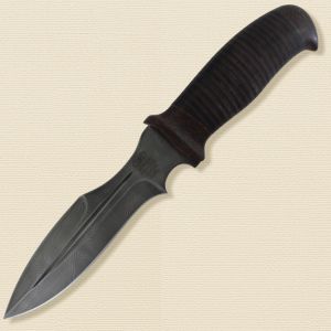 Нож туристический «Пилигрим» Н21, сталь черный дамаск (У10А-7ХНМ), рукоять: текстолит, кожа наборная