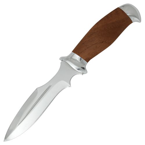 Нож охотничий, туристический «Крестоносец» Н21А, сталь ЭИ-107, рукоять: дюраль, орех