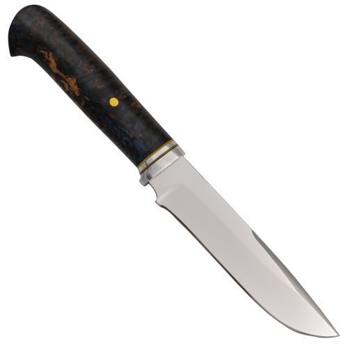 Нож охотничий, туристический «Ефрейтор» Н24, сталь ЭИ-107, рукоять: дюраль стабилизированная карельская  береза, пин