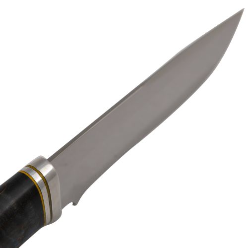 Нож охотничий, туристический «Ефрейтор» Н24, сталь ЭИ-107, рукоять: дюраль стабилизированная карельская  береза, пин