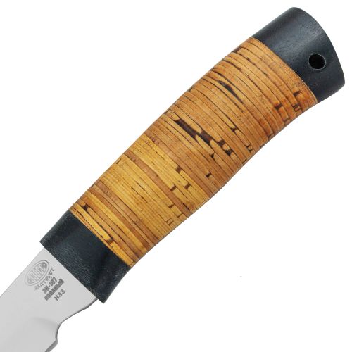 Нож охотничий, туристический «Робинзон» Н33, сталь ЭИ-107, текстолит, береста