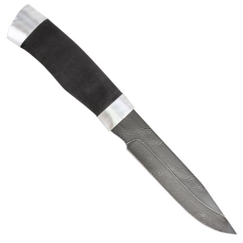 Нож охотничий, туристический «Робинзон» Н33, сталь черный дамаск (У10А-7ХНМ), дюраль, микропора