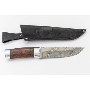 Нож охотничий, туристический «Алтай» Н4, сталь 65Г-Х12МФ1, рукоять: дюраль, береза