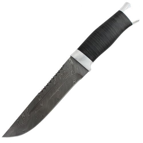 Нож охотничий, туристический «Пират» Н55, сталь 40Х13-Х12МФ1, рукоять: дюраль, кожа