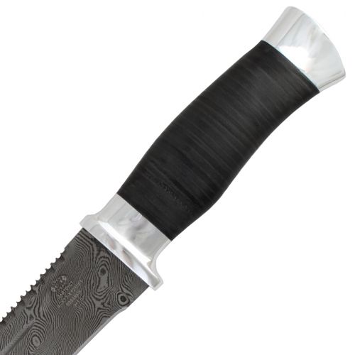 Нож охотничий, туристический «Корсар» Н56, сталь 40Х13-Х12МФ1, рукоять: дюраль, кожа