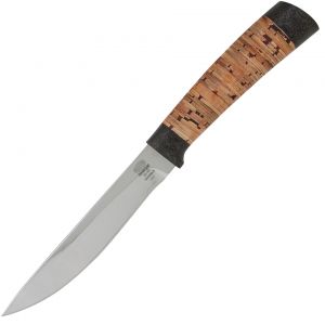 Нож охотничий, туристический «Змеелов» Н57, сталь ЭИ-107, рукоять: текстолит, береста