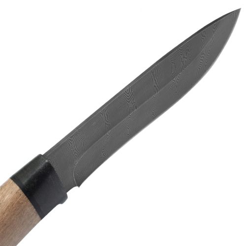 Нож туристический «Александр II» Н6, сталь черный дамаск (У10А-7ХНМ), рукоять: текстолит, орех